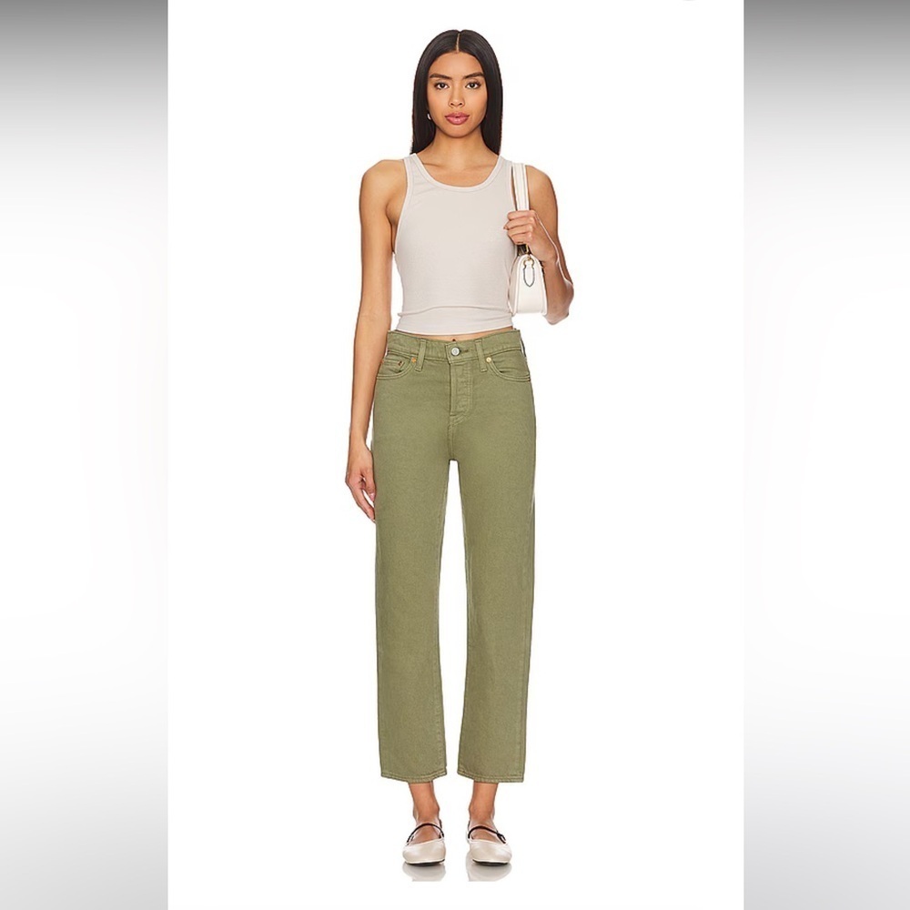 Levi’s Wedgie Straight Jeans Green Sz 27